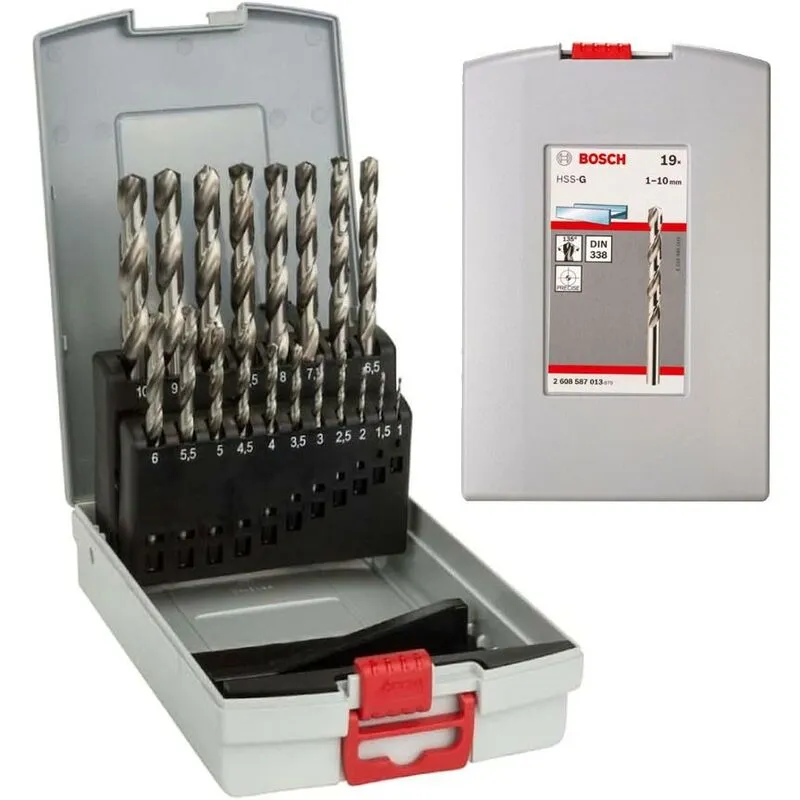 Bosch Professional Bosch Pro 19 Piece Hss-G Drill Bit Set