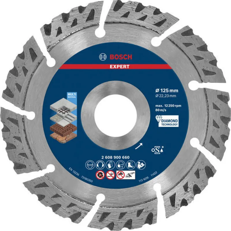 Bosch 2608900660 Expert Diamond Cutting Disc 125mm for Multi-Mater...