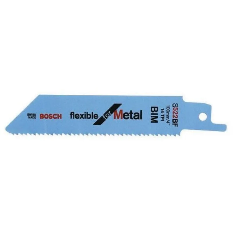 Bosch - s 522 bf Flexible for Metal Sabre Saw Blade 100 x 19 x 0.9mm (2608656011)