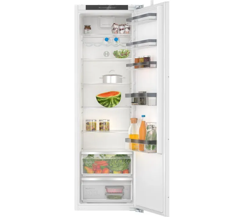 Bosch Series 4 KIR81VFE0G Integrated Tall Fridge - Fixed Hinge, White