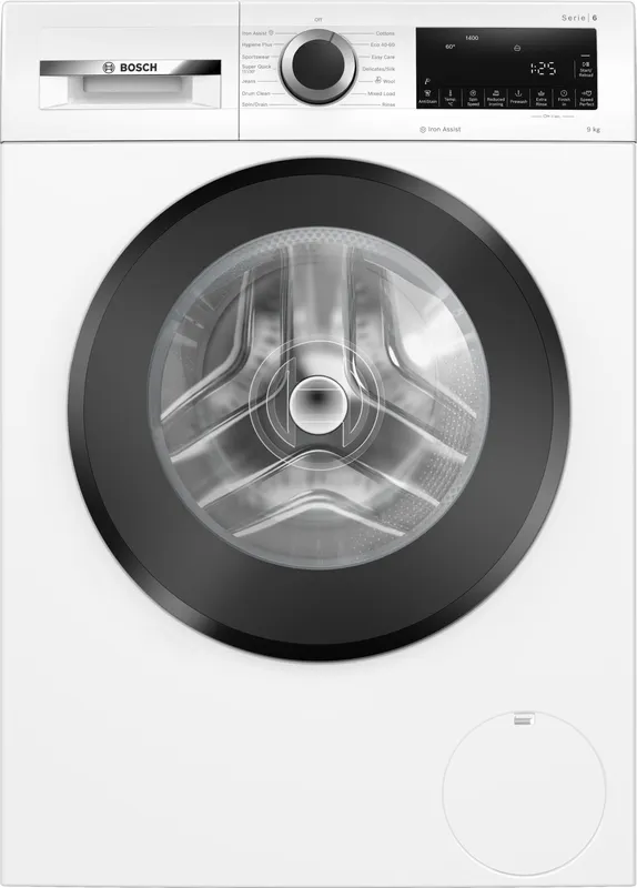 Bosch Series 6 WGG24400GB 9kg Washing Machine with 1400 rpm - White - A Rated, White