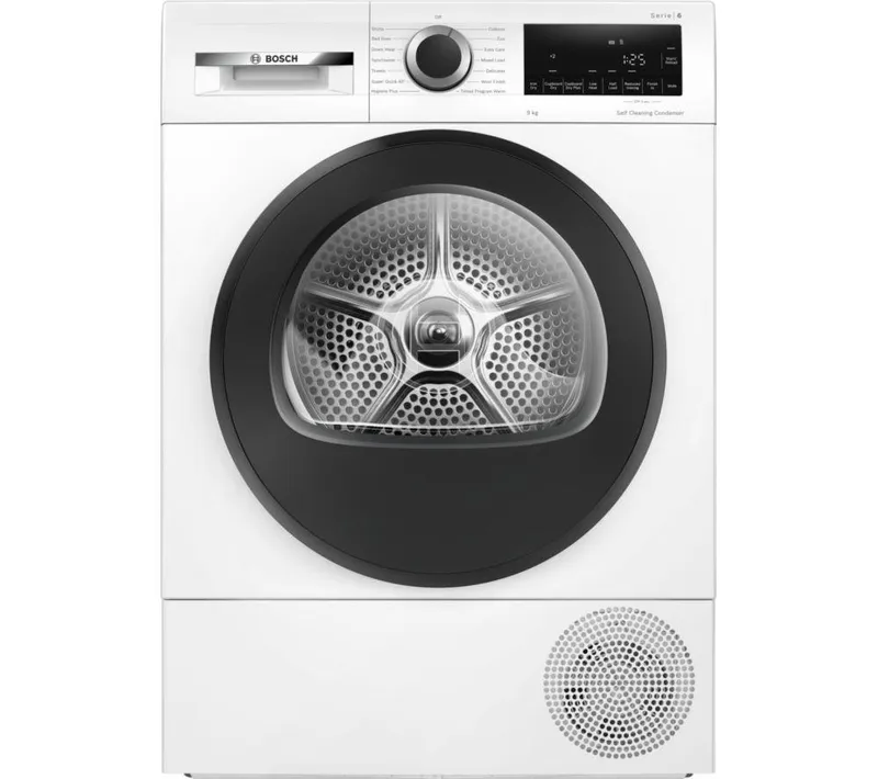 Bosch Series 6 WQG24502GB 9 kg Heat Pump Tumble Dryer - White