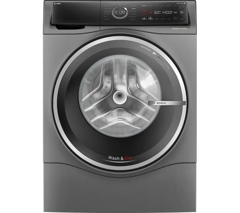 Bosch Series 8 i-Dos WNC254ARGB 10.5 kg Washer Dryer - Graphite, Silver/Grey