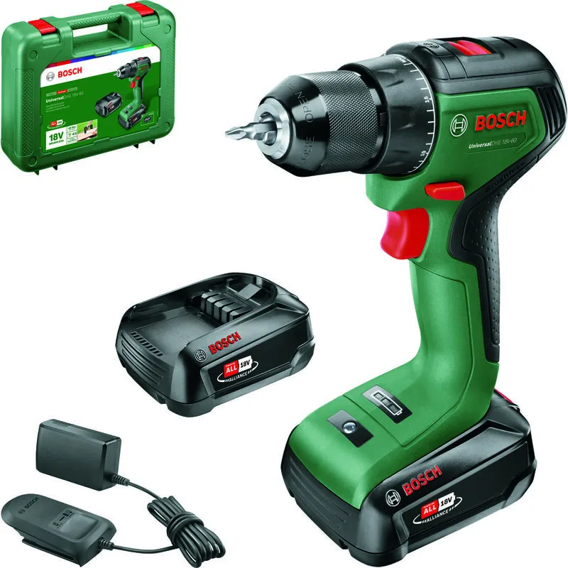 Diy UniversalDrill 18V-60 18v Drill driver 13mm keyless chuck - Bosch