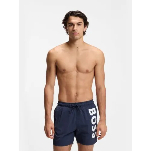 Boss Mens Navy Octopus Swim Short - Navy