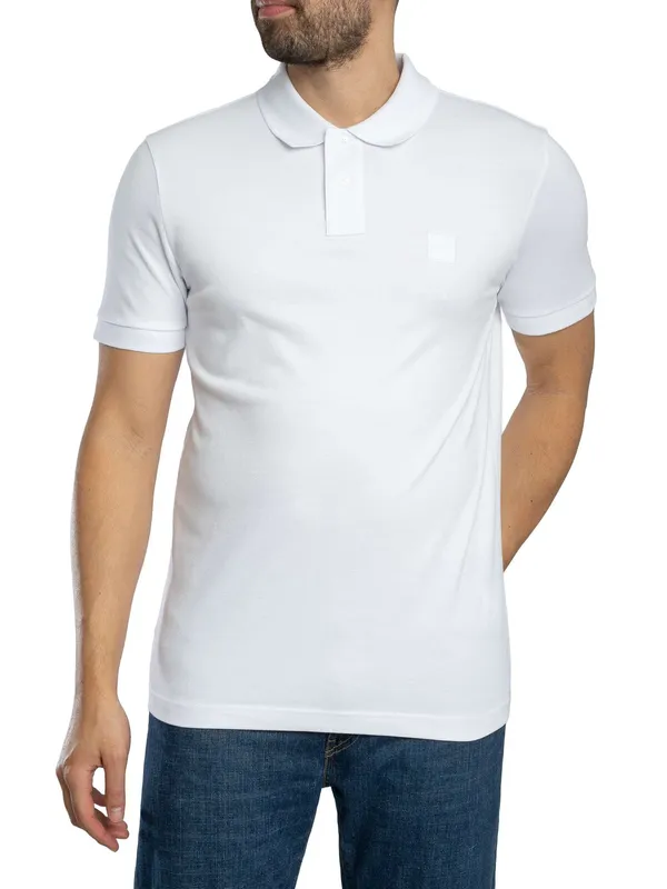 Boss Passenger Slim Polo Shirt - White - Male - Size: S