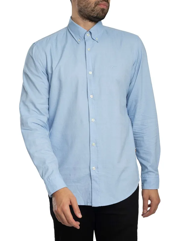 Boss Rickert Shirt - Open Blue - Male - Size: XL
