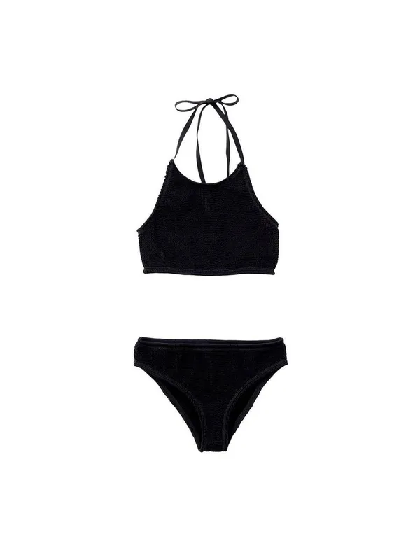 Bottega Veneta Women's Black Polyamide Bikini Size: 4 Black 4 female