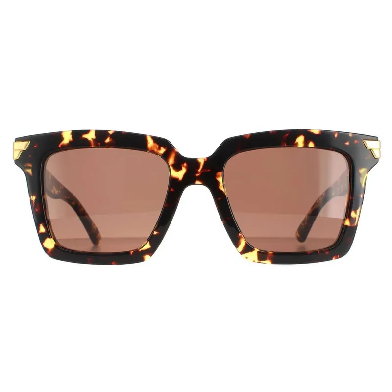 Bottega Veneta Women's Square Havana Brown BV1005S Sunglasses - Brown