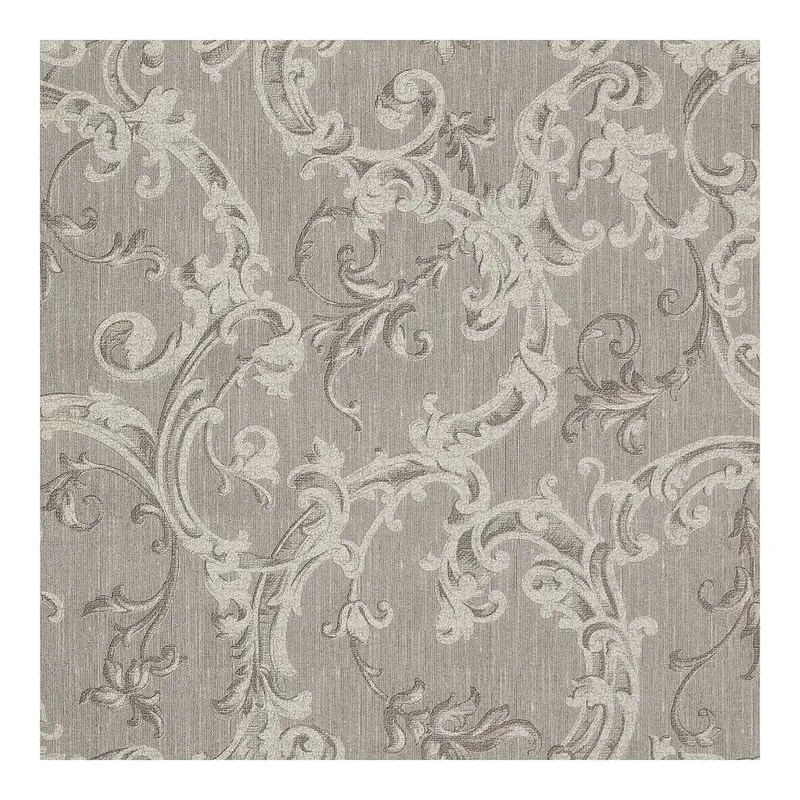 Boutique Florentine Shadow Wallpaper in Grey Size: 10000mm x 520mm - Grey
