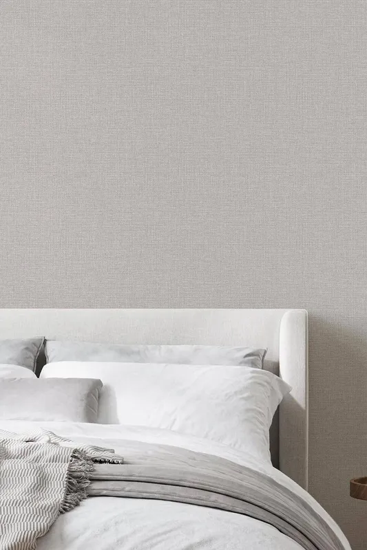 Boutique Unisex Breeze Texture Metallic Shimmer Wallpaper in Cream Size: 10000mm_x_520mm Cream female