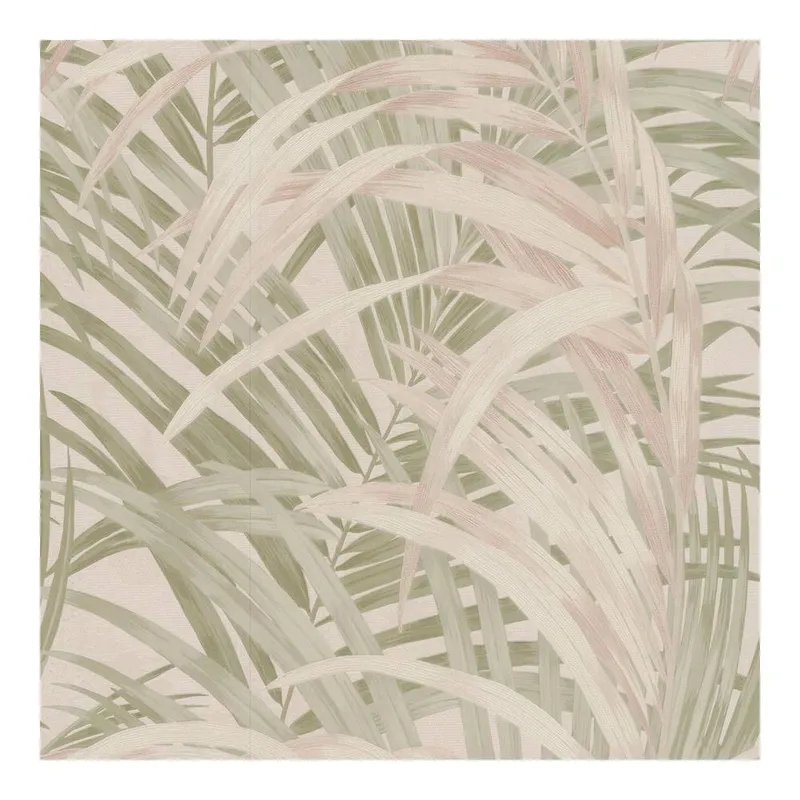 Boutique Congo Sage & Rose Wallpaper in Pink Size: 10000mm x 520mm - Pink