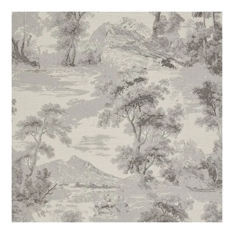Boutique Unisex Shibui Forest Shadow Wallpaper in Grey Size: 10000mm_x_520mm Grey female