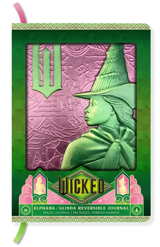 Insight Editions Wicked: Elphaba / Glinda Reversible Sculpted Journal