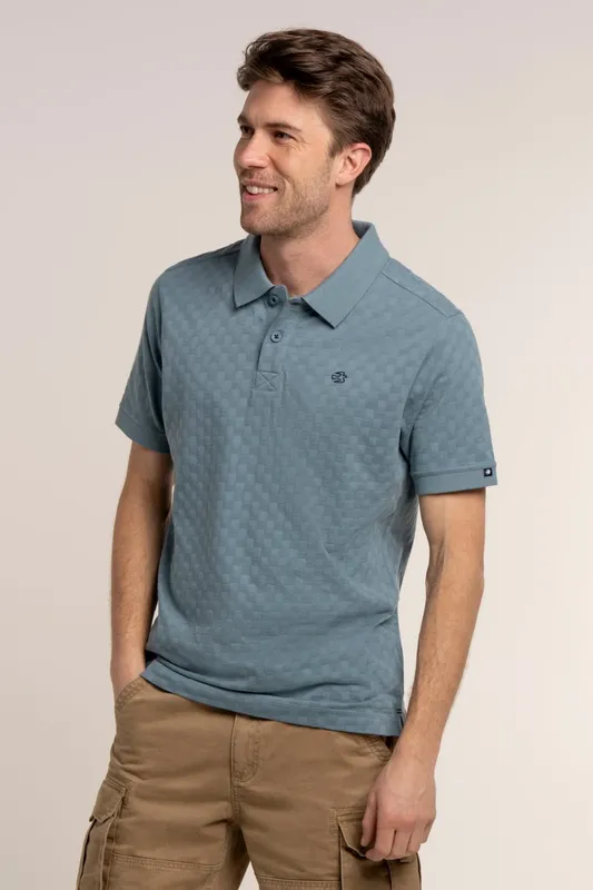 Brakeburn Saxilby Mens Jacquard Polo