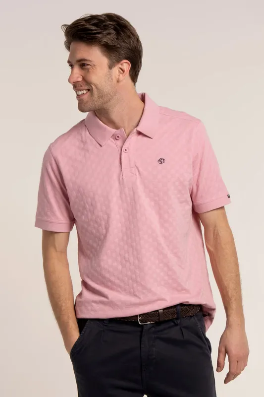 Brakeburn Scampton Mens Jacquard Polo