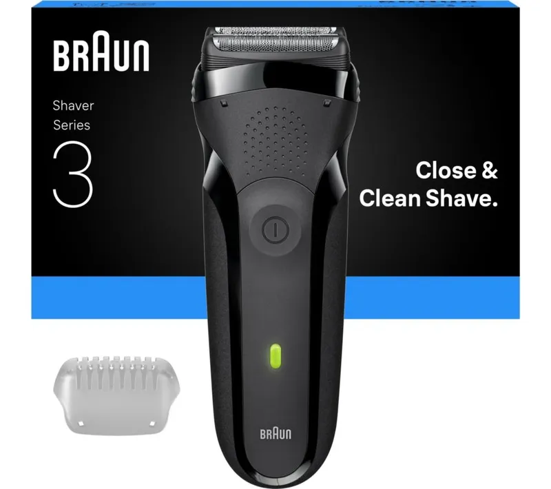 Braun Series 3 300S Wet & Dry Foil Shaver - Black