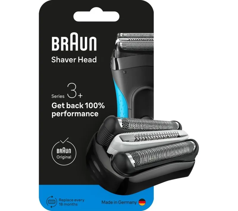 Braun Series 3 32B Electric Shaver Head Replacement - Black