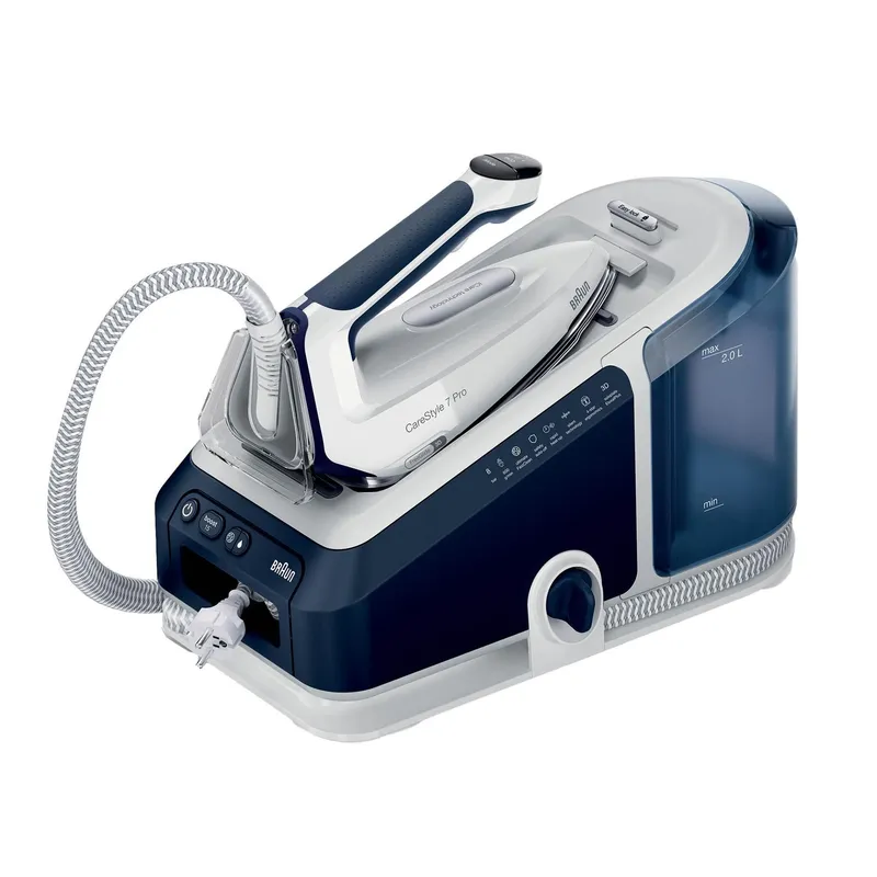 Braun Steam Generator Iron, 8 Bar Carestyle 7 Pro in Blue Blue