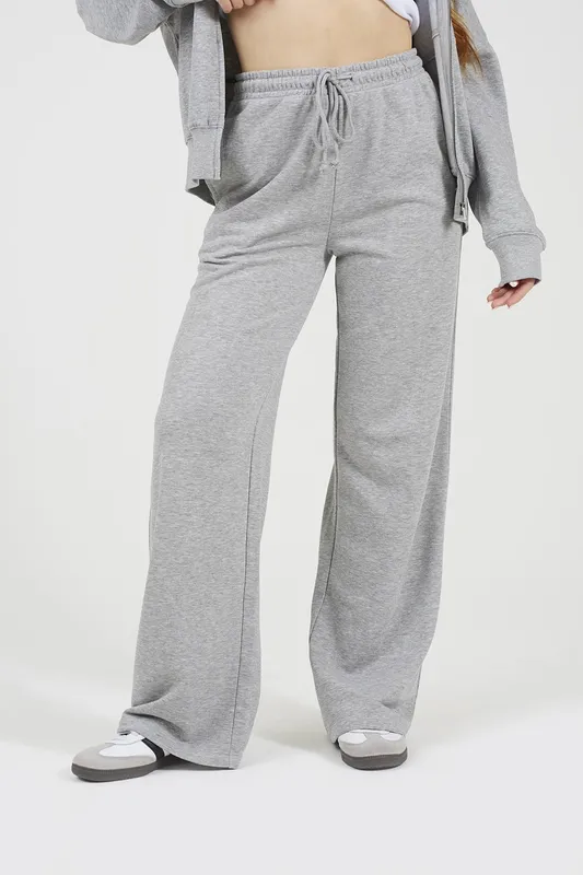 Brave Soul Cotton Blend Womens Wide Leg Joggers - - Size: L
