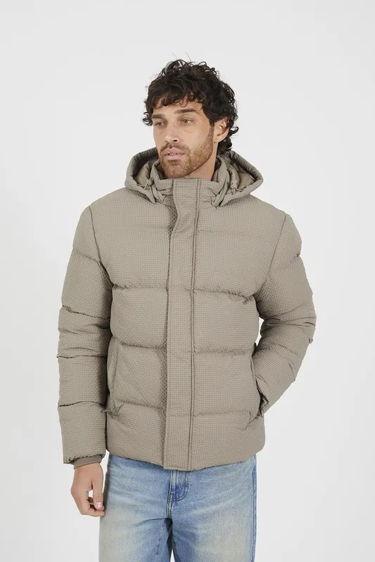 Brave Soul Hooded Mens Padded Jacket - - Size: S