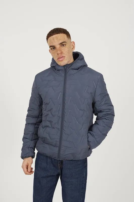 Brave Soul Short Length Hooded Mens Padded Jacket - - Size: S