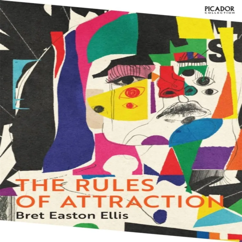 Bret Easton Ellis The Rules of Attraction Paperback Book Multicolor