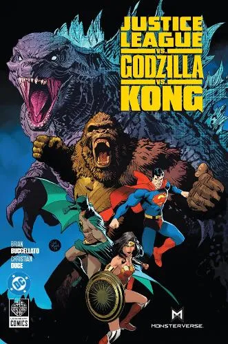 Brian Buccellato Justice League vs. Godzilla vs. Kong Hardback Book Multicolor