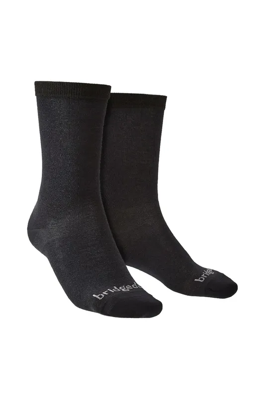 Bridgedale Mens Liner Base Layer Coolmax Boot Socks 2-Pack - - Size: XL