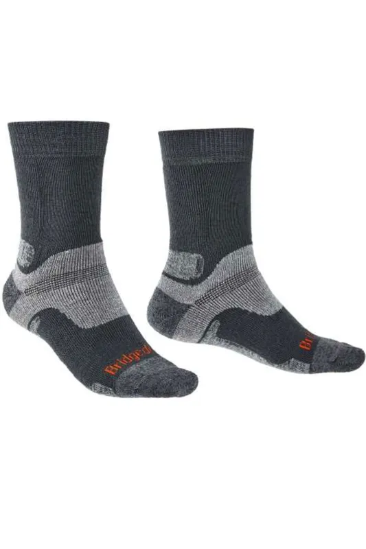 Bridgedale Men's Hike Endurance Midweight Boot Sock, Grey L