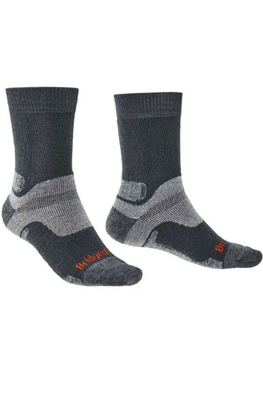 Bridgedale Men's Hike Endurance Midweight Boot Sock, Grey XL