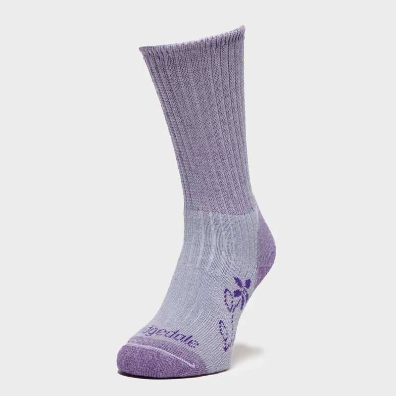 Bridgedale Women's Hike Midweight Mid Sock, Purple M