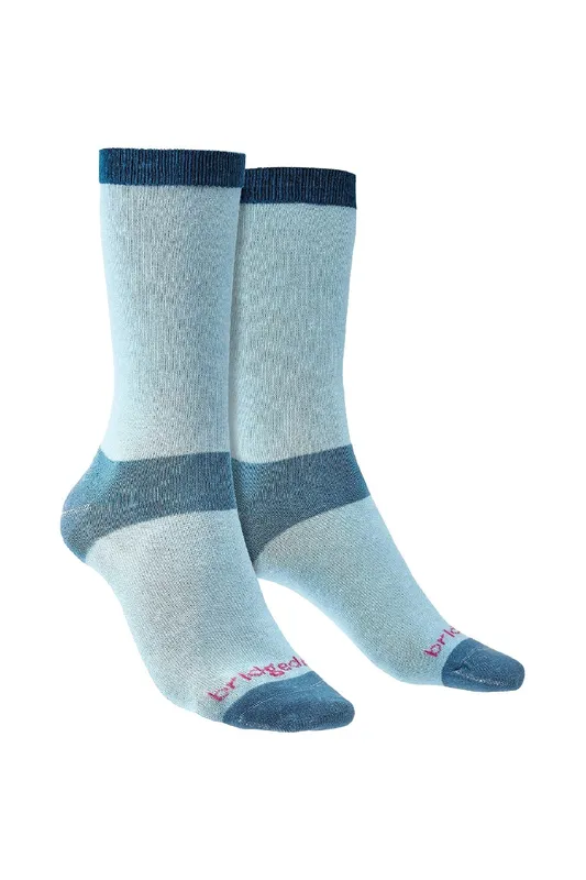 Bridgedale Womens Liner Base Layer Coolmax Boot Socks 2-Pack - - Size: M