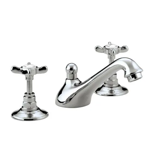 Bristan - 1901 3HBAS cd Chrome 3 Hole Basin Mixer Tap + Waste + Fixings