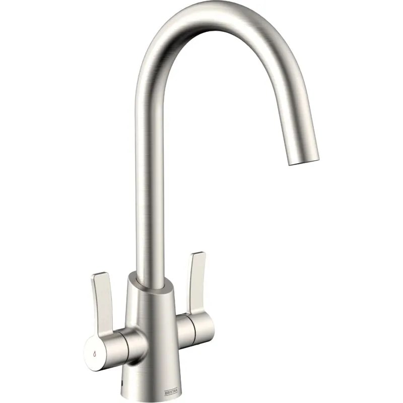 Bristan - Acorn Stainless Steel EasyFit Kitchen Sink Mixer Tap + Easy Fit Base