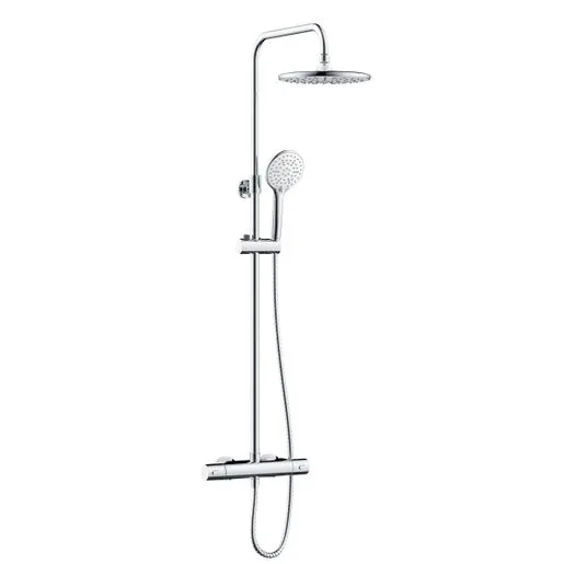 Bristan Buzz Dual Outlet Thermostatic Bar Shower Mixer Chrome BUZ2 Shxdivctff C