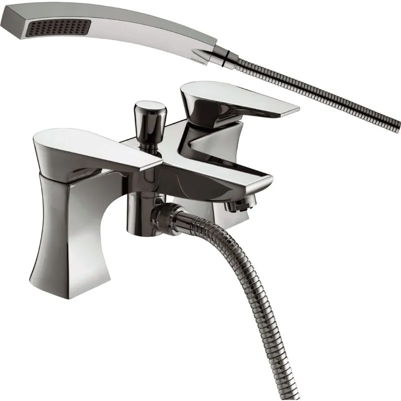 Bristan - hou bsm c Hourglass Bath Shower Mixer Tap Chrome + Hose + Shower Head