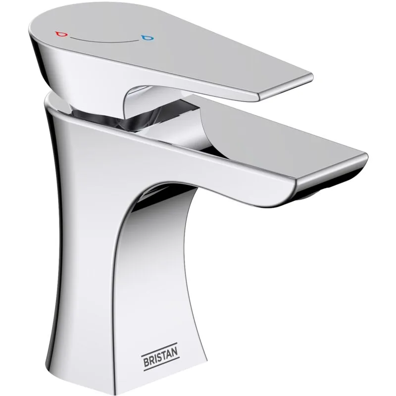 Bristan - Hourglass Eco Start es bas Chrome Mono Basin Mixer Tap + Waste Fixings