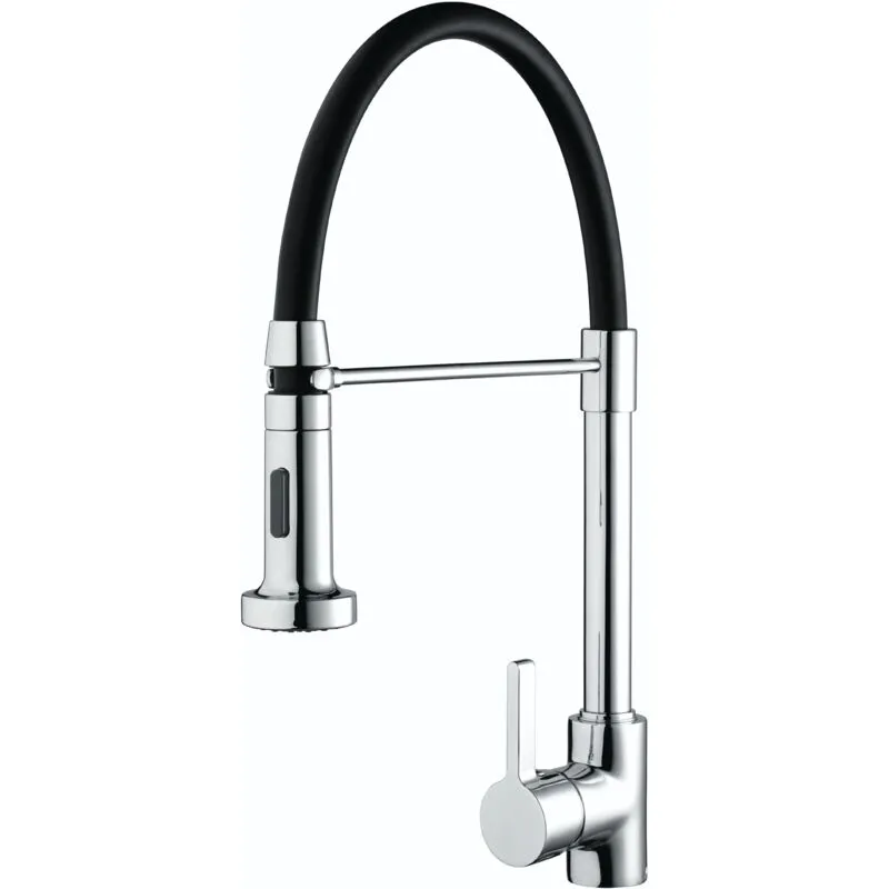 Bristan - Liquorice Monobloc Kitchen Mixer Tap Modern Single Lever Pull-Out Chrome