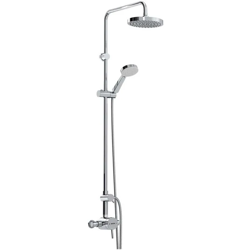Bristan Prism Exposed Dual Outlet Sequential Shower Chrome PM2 Sqshxdiv C