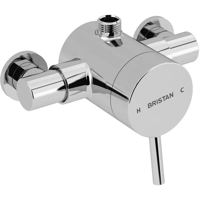 Bristan Prism Exposed Sequential Chrome Top Outlet Shower Valve Only PM2 Sqshxtvo C