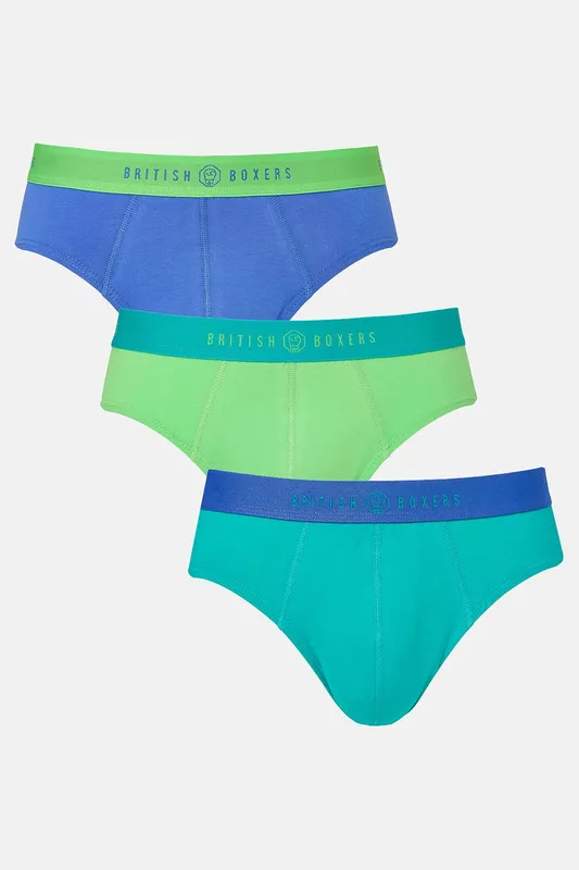 British Boxers Mens 3-Pack Briefs