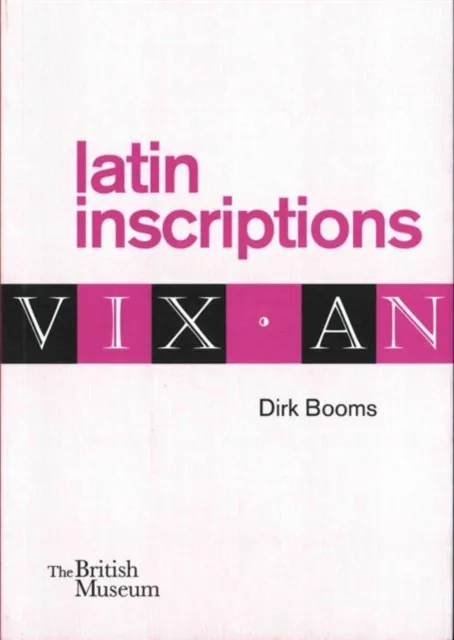 British Museum Press Latin Inscriptions