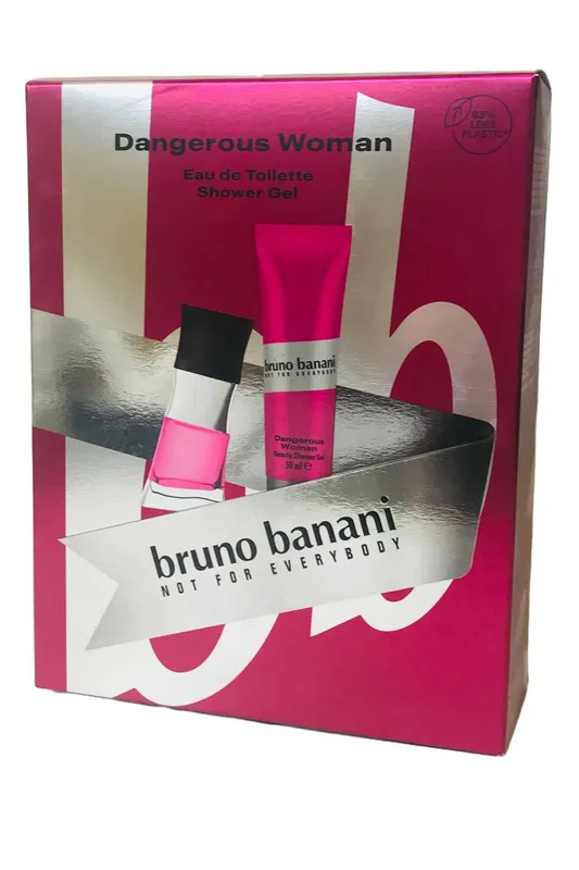 Bruno Banani Women's Dangerous Woman Eau de Toilette Spray 30ml Shower Gel 50ml in White White