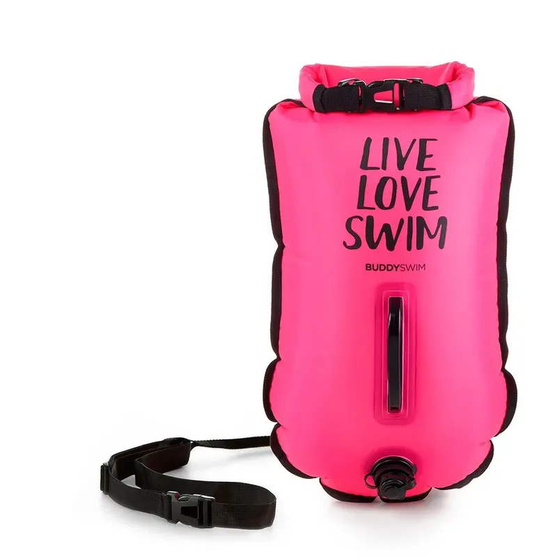 Buddyswim Live Love Swim Buoy 20l Pink 20 Liters unisex