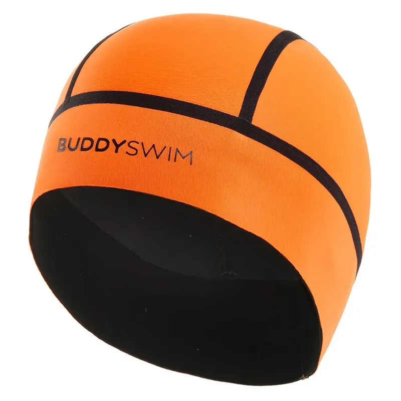 Buddyswim Strapless Swimming Cap Orange S unisex
