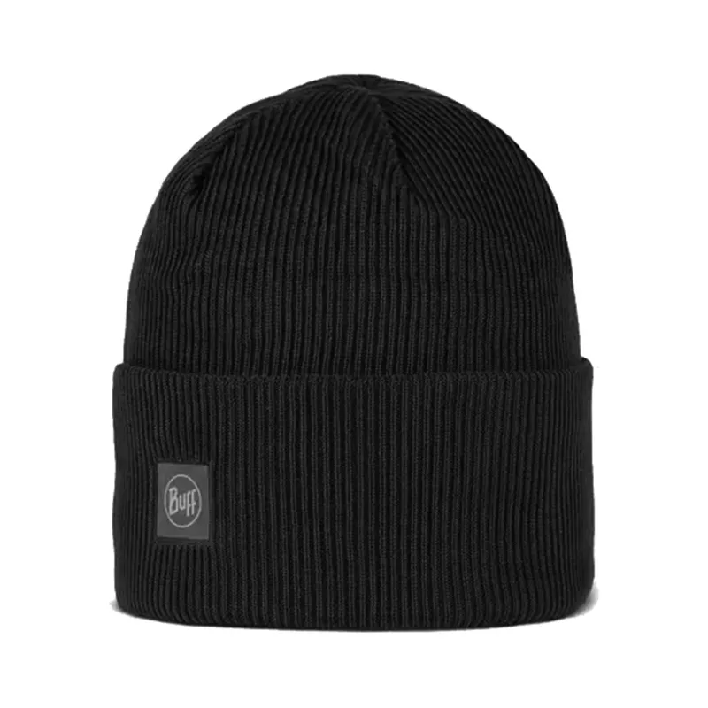 Buff Crossknit Beanie Unisex-black - black