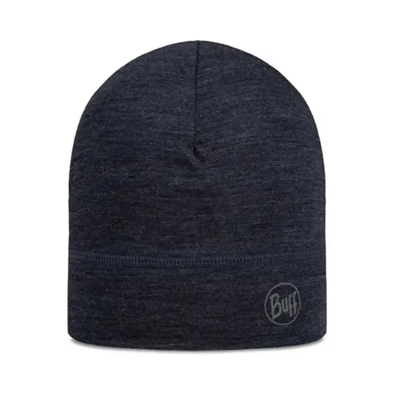 Buff Merino Lightweight Beanie-Dark Blue - dark blue - Size: nosize