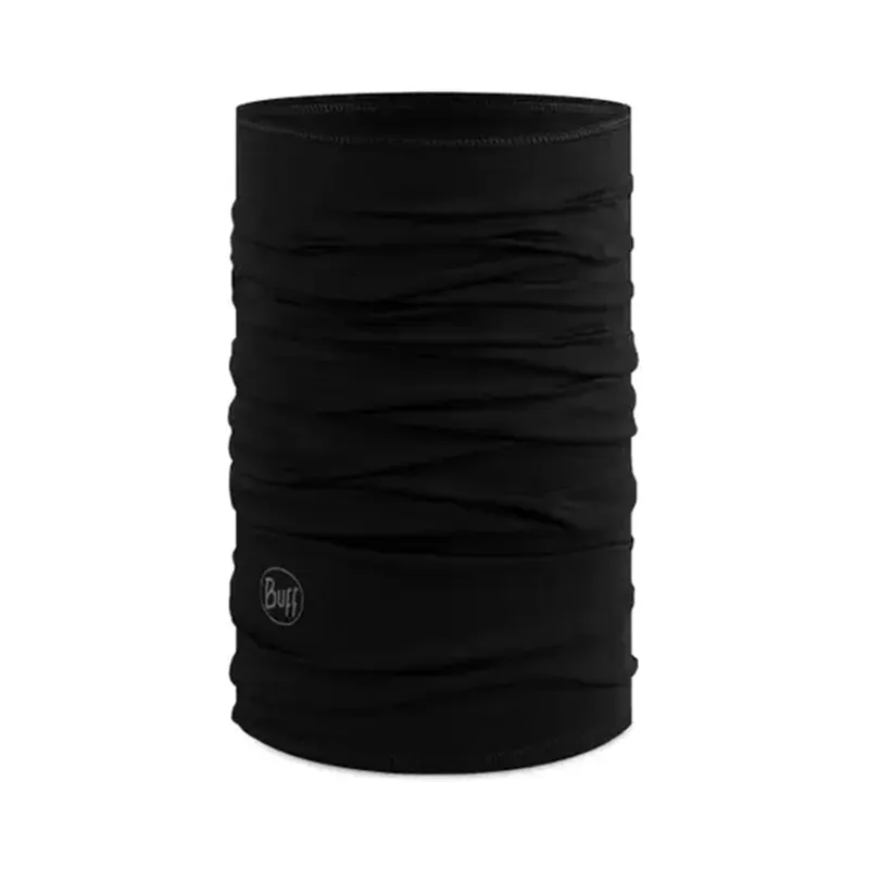 SockShop 1 Pack Lightweight Merino Wool Buff Black One Size - Black - Size: One Size