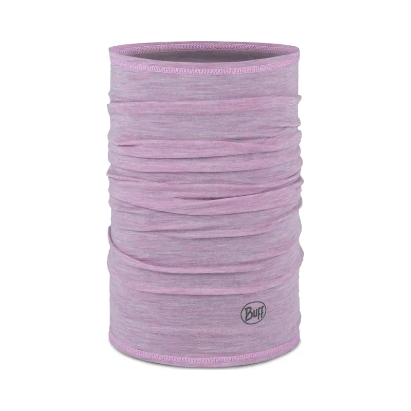 Buff Merino Lightweight Tube scarf -violet - lilac